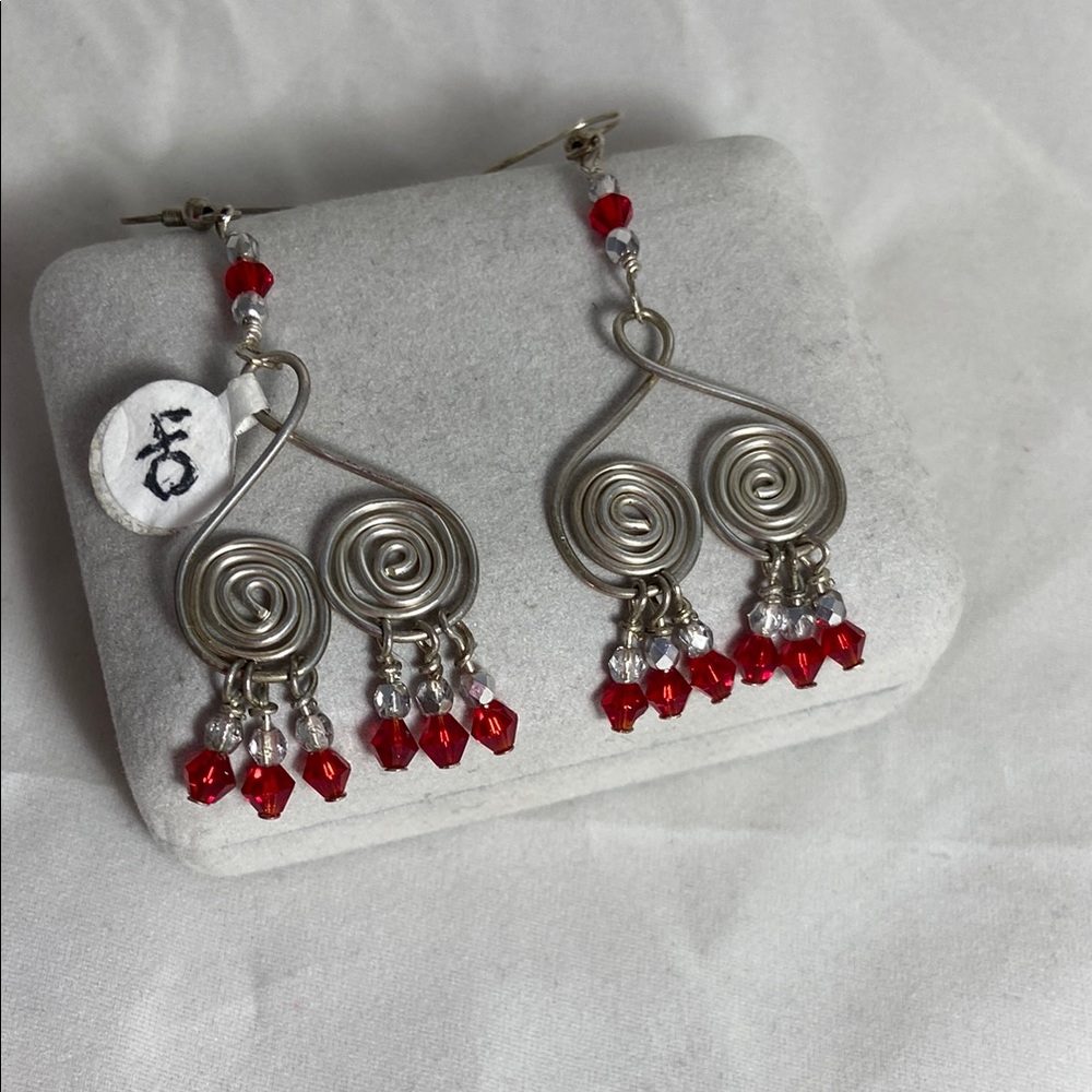 Silver earrings